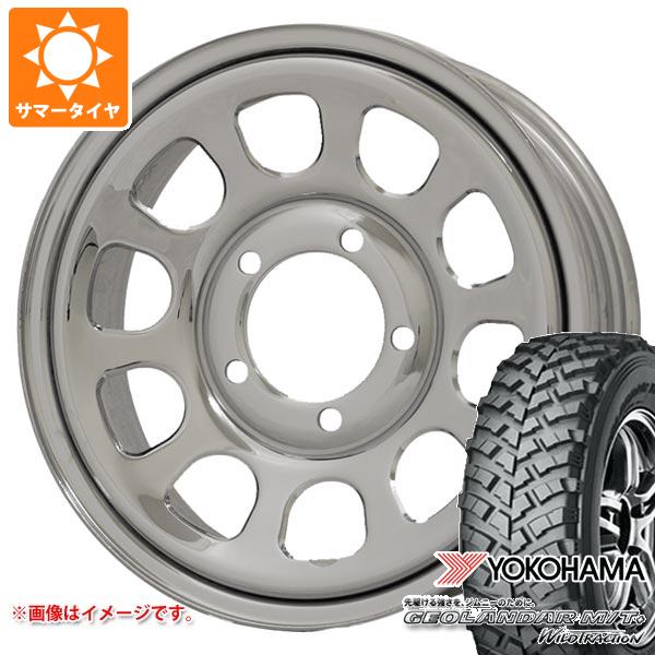 【タイヤ交換対象】スズキ ジムニー用 サマータイヤ ヨコハマ ジオランダー M/T+ G001J 195R16C 104/102Q デイトナズ G2 5.5-16 タイヤホイール4本セット