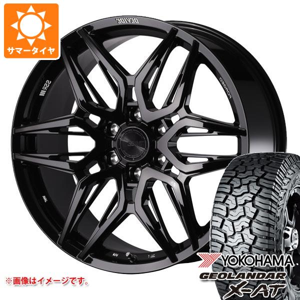 【タイヤ交換対象】トヨタ ランドクルーザー300用 サマータイヤ ヨコハマ ジオランダー X-AT G016 275/55R20 117T XL ブラックレター SSR ディバイド LG-F 9.0-20 タイヤホイール4本セット|タイヤマックス
