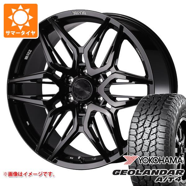 【タイヤ交換対象】トヨタ ランドクルーザー300用 サマータイヤ ヨコハマ ジオランダー A/T4 G018 LT275/55R20 120/117S ブラックレター SSR ディバイド LG-F 9.0-20 タイヤホイール4本セット|タイヤマックス