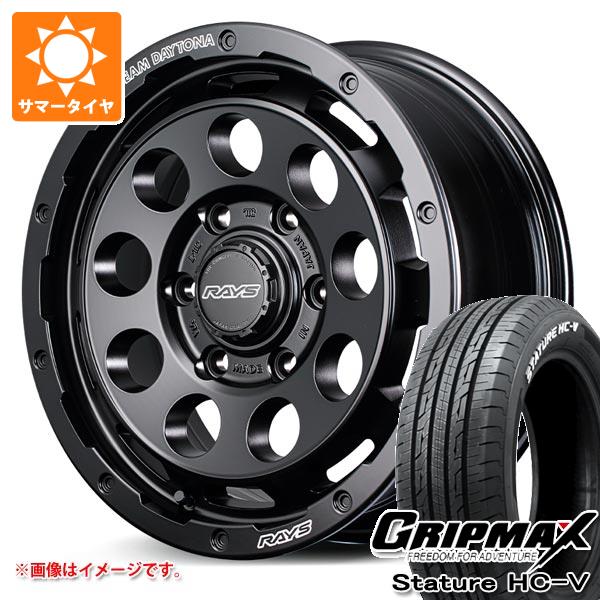 【タイヤ交換対象】トヨタ ハイエース 200系用 サマータイヤ グリップマックス スタチャー HC-V 215/65R16C 109/107S ホワイトレター レイズ デイトナ D9 6.5-16 タイヤホイール4本セット｜タイヤマックス
