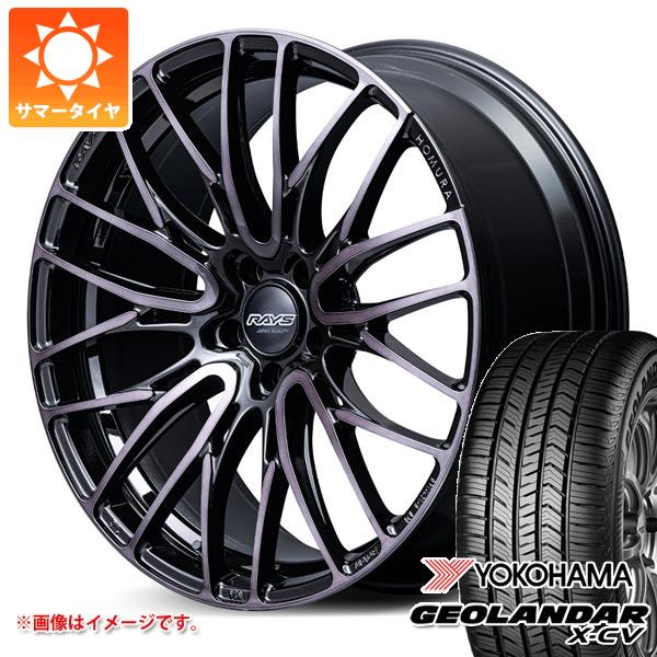 【タイヤ交換対象】サマータイヤ 265/45R21 104W ヨコハマ ジオランダー X-CV G057 レイズ ホムラ 2x10BD ブラッククリアエディション 9.0-21 タイヤホイール4本セット
