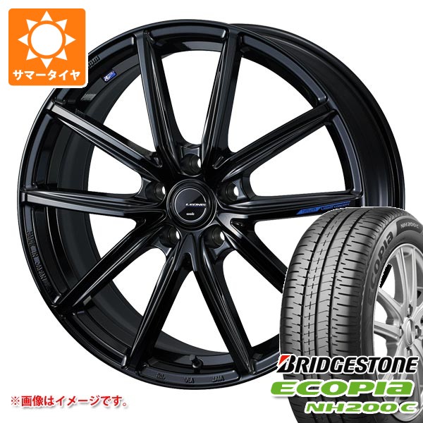 【タイヤ交換対象】2026年製 サマータイヤ 185/55R16 83V ブリヂストン エコピア NH200C レオニス ナヴィア 08 6.0-16 タイヤホイール4本セット|タイヤマックス