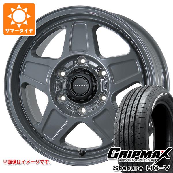 【タイヤ交換対象】トヨタ ハイエース 200系用 サマータイヤ グリップマックス スタチャー HC-V 215/65R16C 109/107S ホワイトレター ランドフット GWD 6.5-16 タイヤホイール4本セット|タイヤマックス