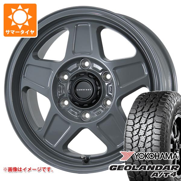 【タイヤ交換対象】トヨタ ハイエース 200系用 サマータイヤ ヨコハマ ジオランダー A/T4 G018 215/70R16 100H ブラックレター ランドフット GWD 6.5-16 タイヤホイール4本セット｜タイヤマックス