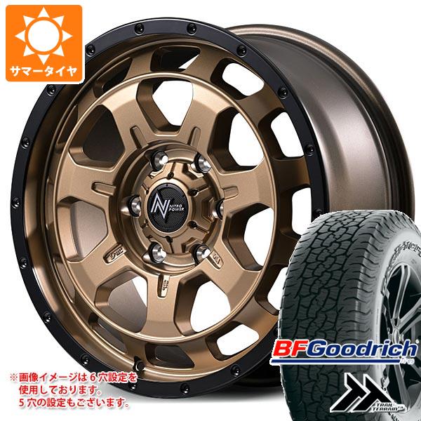 【タイヤ交換対象】トヨタ ランドクルーザー250用 サマータイヤ BFグッドリッチ トレールテレーンT/A 265/65R18 114T アウトラインホワイトレター ナイトロパワー M7 ファランクス 8.0-18 タイヤホイール4本セット｜タイヤマックス