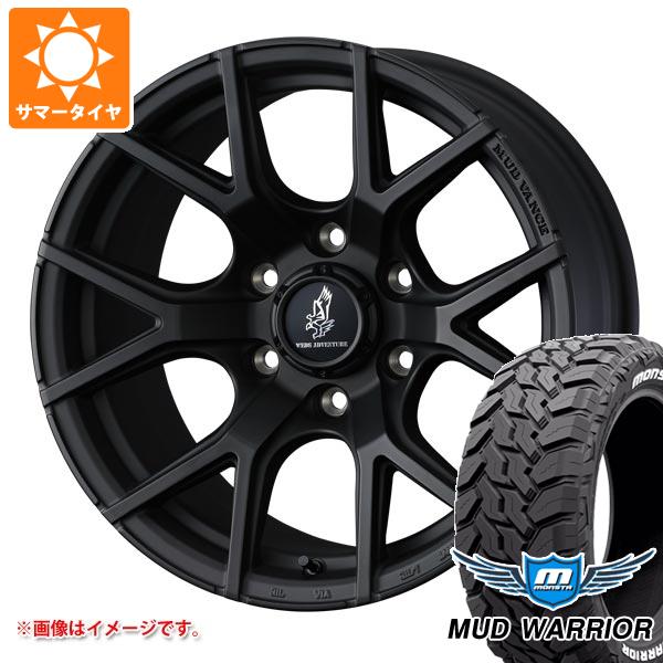 【タイヤ交換対象】5本セット トヨタ FJクルーザー 10系用 サマータイヤ モンスタ マッドウォーリアー LT265/70R17 121/118Q ホワイトレター マッドヴァンス SD 8.0-17 タイヤホイール5本セット