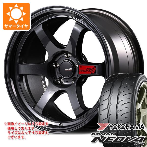 【タイヤ交換対象】ホンダ シビック タイプR FL5用 サマータイヤ ヨコハマ アドバン ネオバ AD09 265/35R18 97W XL MID レーシング R06 9.5-18 タイヤホイール4本セット