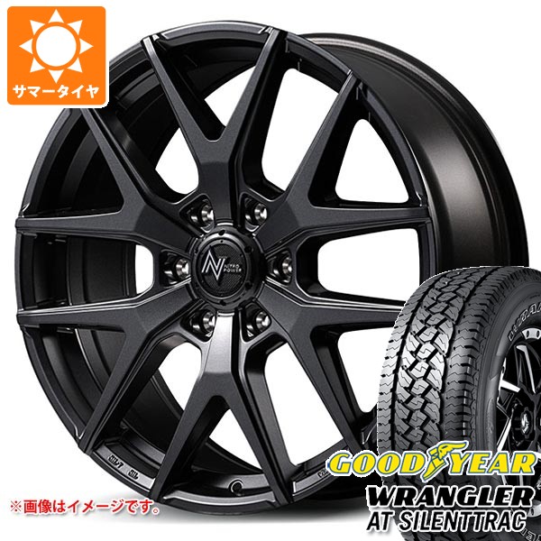【タイヤ交換対象】サマータイヤ 285/60R18 122/119S グッドイヤー ラングラー AT サイレントトラック アウトラインホワイトレター ナイトロパワー M62 トマホーク 8.0-18 タイヤホイール4本セット｜タイヤマックス