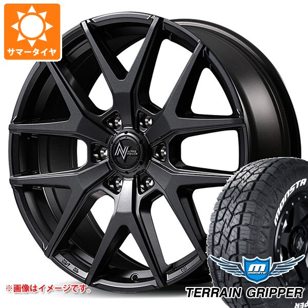 【タイヤ交換対象】サマータイヤ 265/65R17 116T XL モンスタ テレーングリッパー ホワイトレター ナイトロパワー M62 トマホーク 8.0-17 タイヤホイール4本セット|タイヤマックス