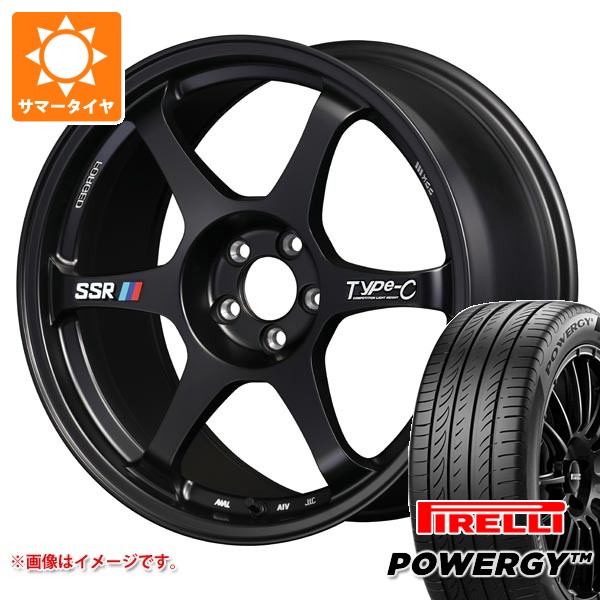 【タイヤ交換対象】ホンダ シビック タイプR FK8用 サマータイヤ ピレリ パワジー 245/40R18 97Y XL SSR タイプC フォージド 9.5-18 タイヤホイール4本セット