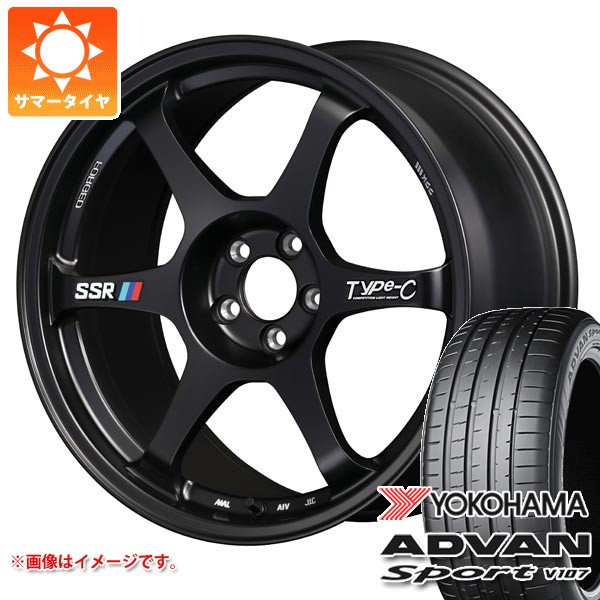 【タイヤ交換対象】ホンダ シビック タイプR FL5用 サマータイヤ ヨコハマ アドバンスポーツV107 265/35ZR18 (97Y) XL SSR タイプC フォージド 9.5-18 タイヤホイール4本セット|タイヤマックス