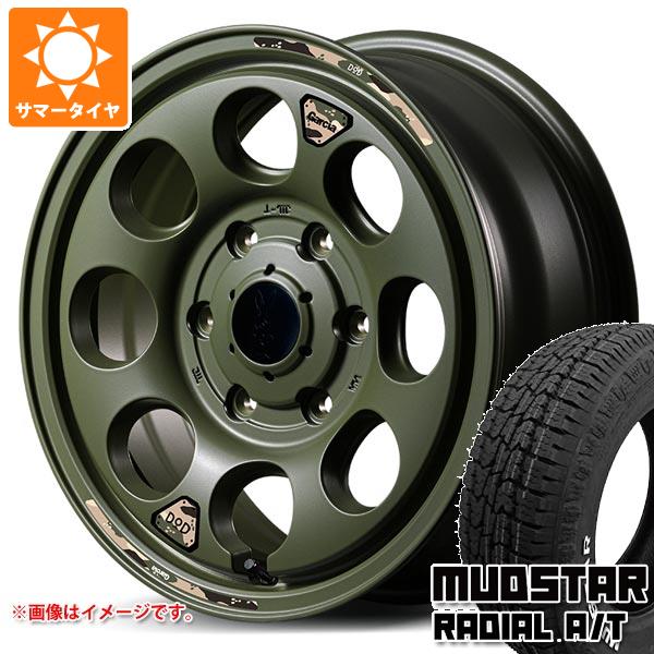 【タイヤ交換対象】トヨタ ハイエース 200系用 サマータイヤ マッドスター ラジアル A/T 215/65R16C 109/107L ホワイトレター ウシャリン 6.5-16 タイヤホイール4本セット