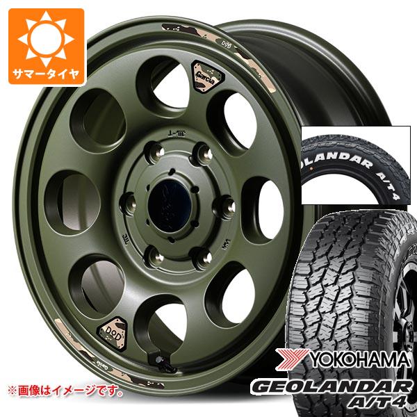 【タイヤ交換対象】トヨタ ハイエース 200系用 2026年製 サマータイヤ ヨコハマ ジオランダー A/T4 G018 215/65R16C 109/107S ホワイトレター ウシャリン 6.5-16 タイヤホイール4本セット