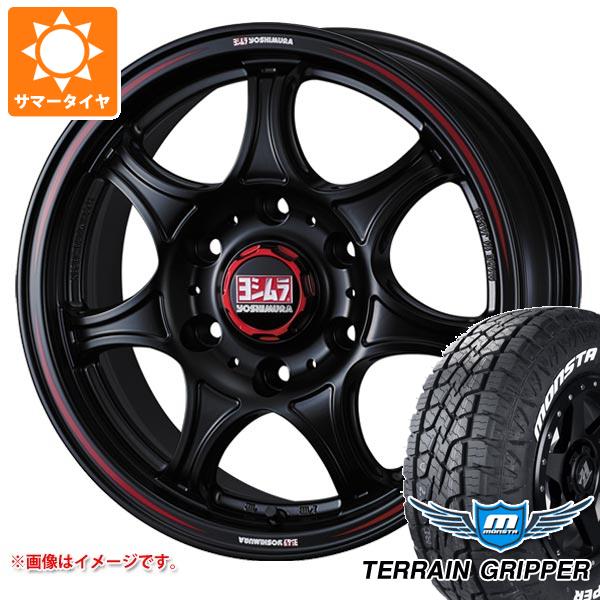 【タイヤ交換対象】トヨタ ハイエース 200系用 2026年製 サマータイヤ モンスタ テレーングリッパー 215/70R16 107/105Q LT ホワイトレター ヨシムラ WRS7 6.5-16 タイヤホイール4本セット｜タイヤマックス