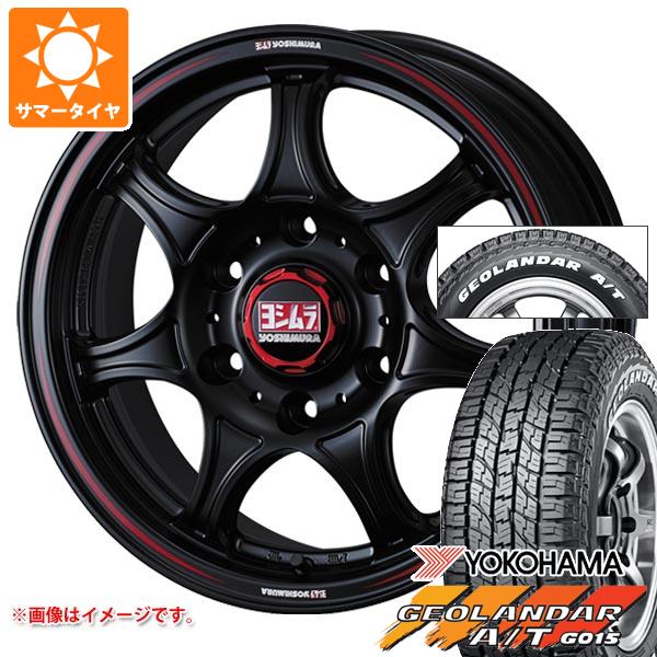 【タイヤ交換対象】トヨタ ハイエース 200系用 2026年製 サマータイヤ ヨコハマ ジオランダー A/T G015 215/65R16C 109/107S ホワイトレター ヨシムラ WRS7 6.5-16 タイヤホイール4本セット