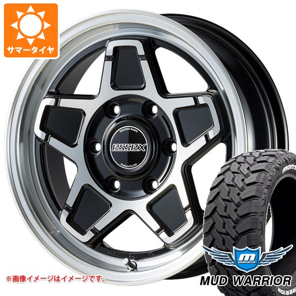 【タイヤ交換対象】トヨタ ハイエース 200系用 サマータイヤ モンスタ マッドウォーリアー LT215/70R16 107/105Q ホワイトレター エセックス ENCS 6.5-16 タイヤホイール4本セット
