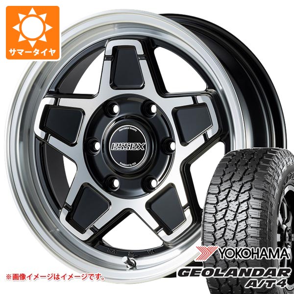 トヨタ ハイエース 200系用 サマータイヤ ヨコハマ ジオランダー A/T4 G018 215/70R16 100H ブラックレター エセックス ENCS 6.5-16 タイヤホイール4本セット｜タイヤマックス