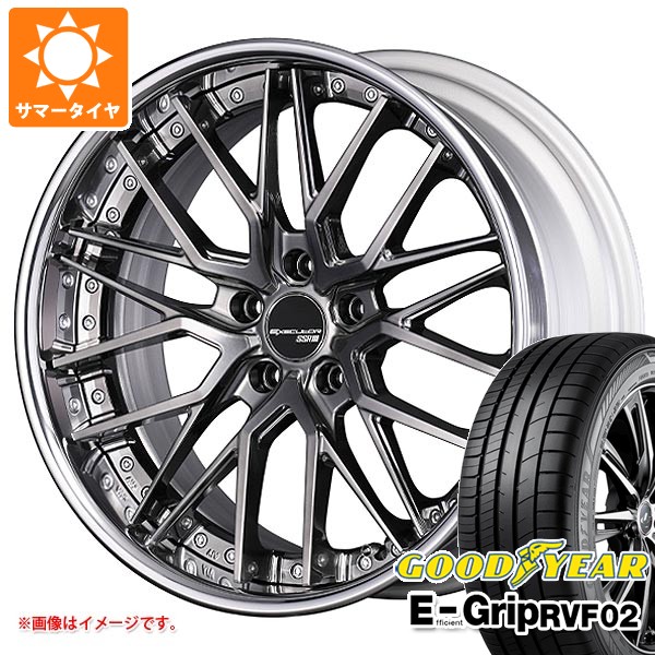 【タイヤ交換対象】サマータイヤ 245/45R19 102W XL グッドイヤー エフィシエントグリップ RVF02 SSR エグゼキューター CV07 8.5-19 タイヤホイール4本セット|タイヤマックス