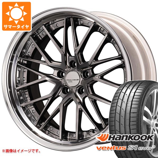 【タイヤ交換対象】サマータイヤ 255/40R20 (101Y) XL ハンコック ベンタス S1 エボ3 K127 SSR エグゼキューター CV07S 9.0-20 タイヤホイール4本セット