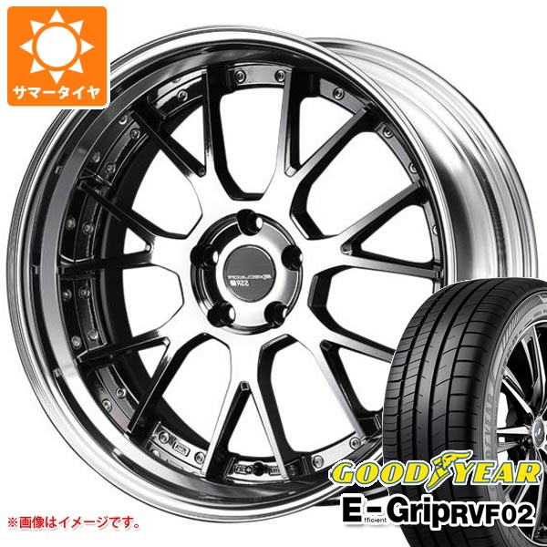 【タイヤ交換対象】サマータイヤ 245/45R19 102W XL グッドイヤー エフィシエントグリップ RVF02 SSR エグゼキューター EX07S 8.5-19 タイヤホイール4本セット｜タイヤマックス