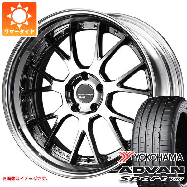 【タイヤ交換対象】トヨタ 40系アルファード用 サマータイヤ ヨコハマ アドバンスポーツV107 245/45R20 103Y XL V107A SSR エグゼキューター EX07S 8.5-20 タイヤホイール4本セット｜タイヤマックス