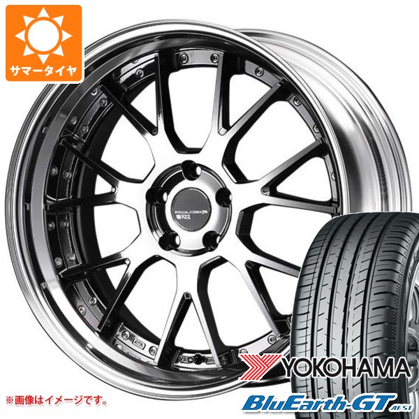 【タイヤ交換対象】サマータイヤ 235/40R19 96W XL ヨコハマ ブルーアースGT AE51 SSR エグゼキューター EX07S 8.0-19 タイヤホイール4本セット