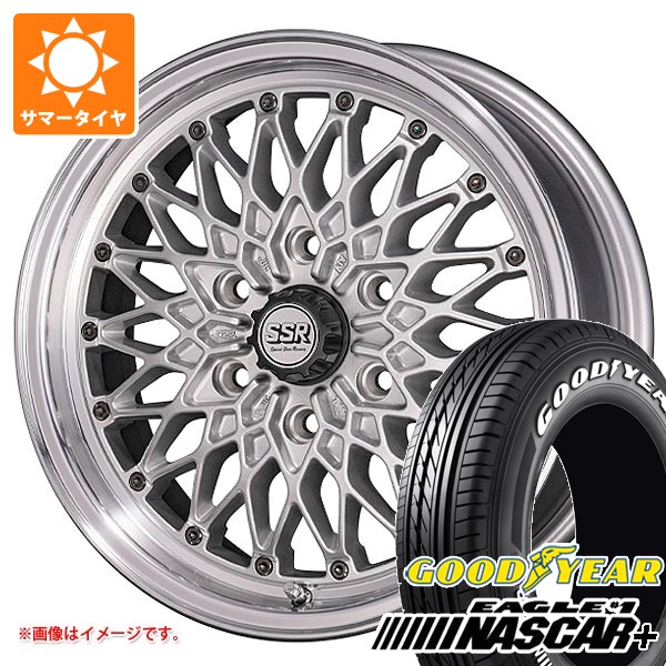 【タイヤ交換対象】トヨタ ハイエース 200系用 サマータイヤ グッドイヤー イーグル ＃1 ナスカープラス 215/60R17C 109/107R ホワイトレター SSR フォーミュラ メッシュ HC 6.5-17 タイヤホイール4本セット