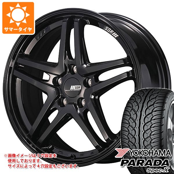 【タイヤ交換対象】サマータイヤ 235/60R18 103V ヨコハマ パラダ スペック-X PA02 SSR GTV06 8.0-18 タイヤホイール4本セット|タイヤマックス