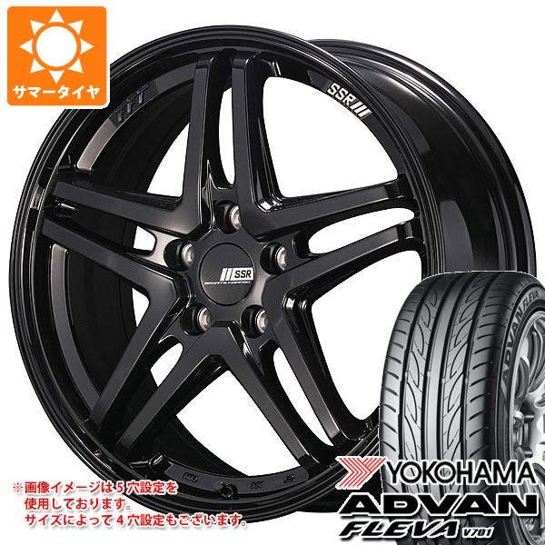 【タイヤ交換対象】2026年製 サマータイヤ 195/55R16 87V ヨコハマ アドバン フレバ V701 SSR GTV06 6.0-16 タイヤホイール4本セット｜タイヤマックス