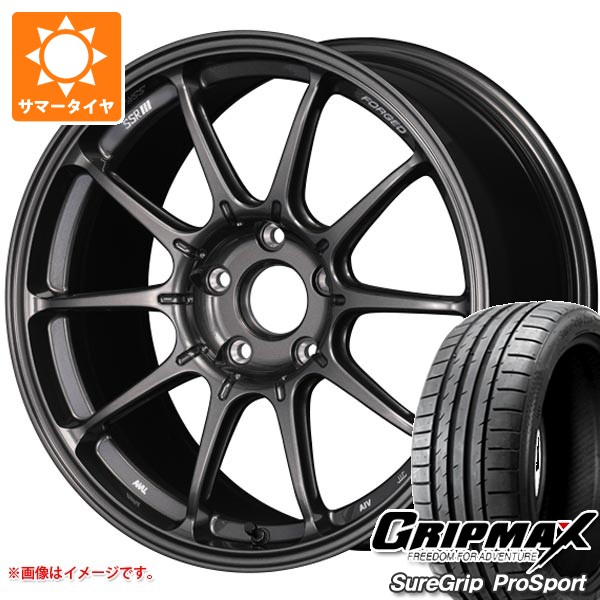 【タイヤ交換対象】ホンダ シビック タイプR FK8用 サマータイヤ グリップマックス シュアグリップ プロスポーツ 245/40ZR18 97Y XL SSR GTX01 フォージド 9.5-18 タイヤホイール4本セット