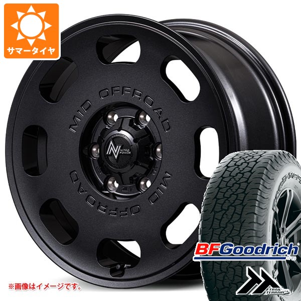 【タイヤ交換対象】トヨタ ランドクルーザー250用 サマータイヤ BFグッドリッチ トレールテレーンT/A 265/65R18 114T アウトラインホワイトレター ナイトロパワー D8 パルサー 8.0-18 タイヤホイール4本セット