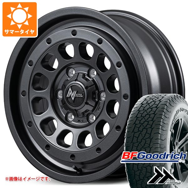 【タイヤ交換対象】ミツビシ デリカD5用 サマータイヤ BFグッドリッチ トレールテレーンT/A 225/55R18 102H XL ブラックレター ナイトロパワー R12 ハウザー 7.5-18 タイヤホイール4本セット｜タイヤマックス