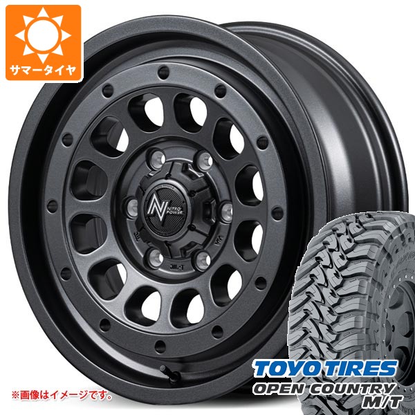 【タイヤ交換対象】スズキ ジムニーノマド JC74W用 サマータイヤ トーヨー オープンカントリー M/T LT225/75R16 103/100Q ホワイトレター ナイトロパワー R12 ハウザー 6.0-16 タイヤホイール4本セット 102,000円