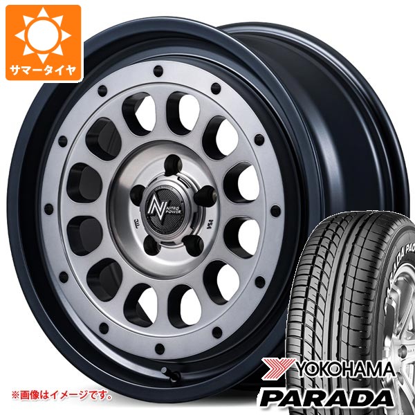 【タイヤ交換対象】トヨタ ハイエース 200系用 サマータイヤ 2026年製 ヨコハマ パラダ PA03 215/60R17C 109/107S ホワイトレター ナイトロパワー R12 ハウザー 6.5-17 タイヤホイール4本セット
