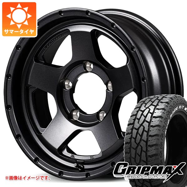 【タイヤ交換対象】5本セット スズキ ジムニー JB64W用 サマータイヤ グリップマックス マッドレイジ R/T MAX LT215/70R16 100/97R ホワイトレター ナイトロパワー S5 ベクター 5.5-16 タイヤホイール5本セット