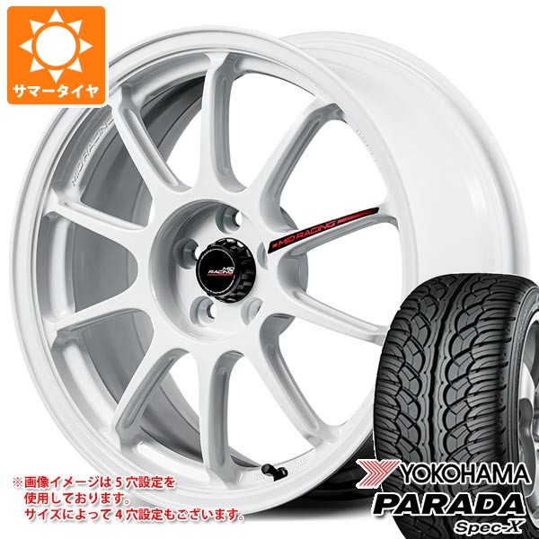 【タイヤ交換対象】サマータイヤ 235/60R18 103V ヨコハマ パラダ スペック-X PA02 MID レーシング R10 エボ 7.5-18 タイヤホイール4本セット|タイヤマックス