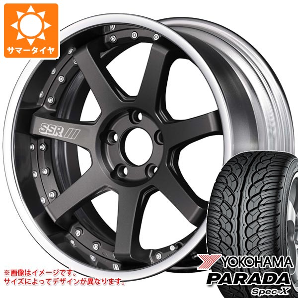 【タイヤ交換対象】サマータイヤ 235/60R18 103V ヨコハマ パラダ スペック-X PA02 SSR ライナー タイプ7R 8.0-18 タイヤホイール4本セット｜タイヤマックス
