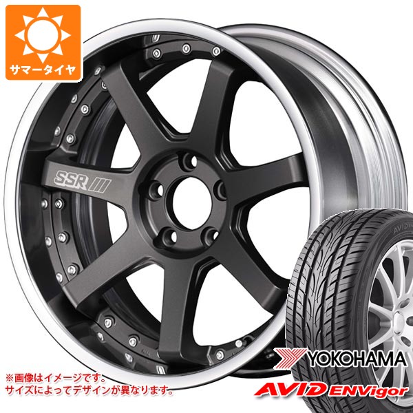【タイヤ交換対象】サマータイヤ 245/45R19 98W ヨコハマ エービッド エンビガー S321 SSR ライナー タイプ7R 8.5-19 タイヤホイール4本セット
