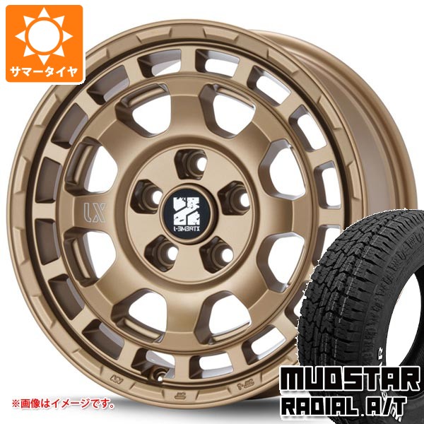 【タイヤ交換対象】ニッサン T31エクストレイル用 サマータイヤ マッドスター ラジアル A/T 215/65R16C 109/107L ホワイトレター MLJ エクストリームJ サバンザ 7.0-16 タイヤホイール4本セット
