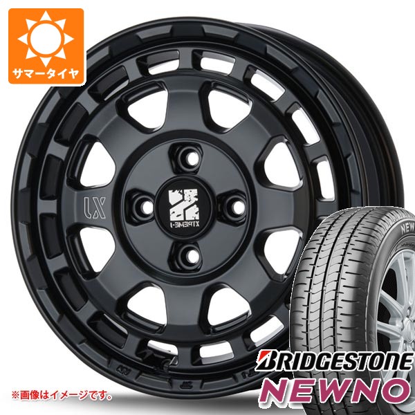 【タイヤ交換対象】サマータイヤ 165/55R14 72V ブリヂストン ニューノ MLJ エクストリームJ サバンザ 4.5-14 タイヤホイール4本セット|タイヤマックス