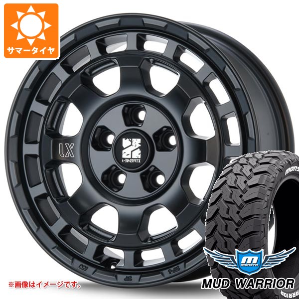 【タイヤ交換対象】ミツビシ デリカD5用 サマータイヤ モンスタ マッドウォーリアー LT235/70R16 104/101Q ホワイトレター MLJ エクストリームJ サバンザ 7.0-16 タイヤホイール4本セット|タイヤマックス