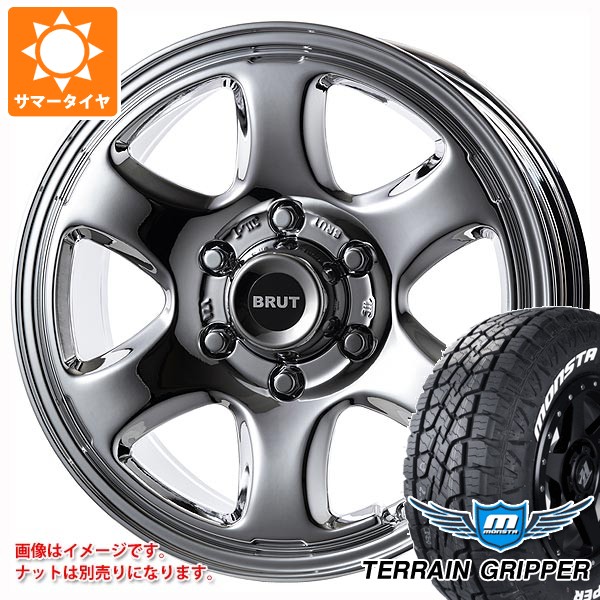 トヨタ ランドクルーザー300用 サマータイヤ モンスタ テレーングリッパー 265/70R17 115T ホワイトレター ブルート BR-44 7.5-17 タイヤホイール4本セット|タイヤマックス