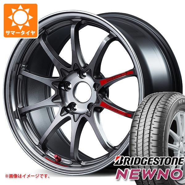 【タイヤ交換対象】サマータイヤ 215/55R17 94V ブリヂストン ニューノ レイズ ボルクレーシング CE28 N-plus SL 7.5-17 タイヤホイール4本セット|タイヤマックス