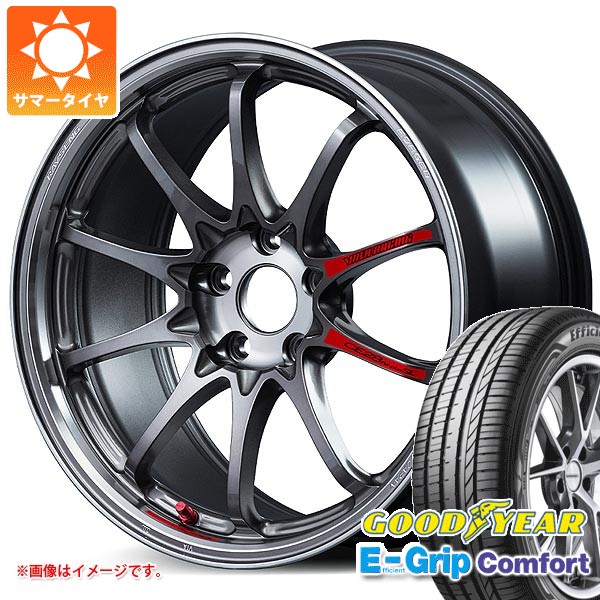 【タイヤ交換対象】サマータイヤ 215/45R17 91W XL グッドイヤー エフィシエントグリップコンフォート レイズ ボルクレーシング CE28 N-plus SL 7.5-17 タイヤホイール4本セット|タイヤマックス