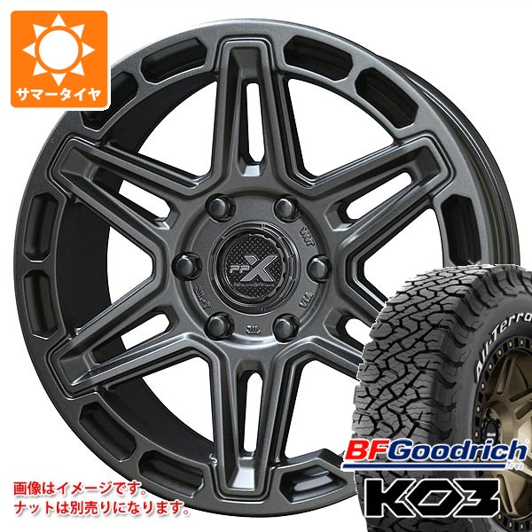 【タイヤ交換対象】トヨタ ランドクルーザー300用 サマータイヤ BFグッドリッチ オールテレーンT/A KO3 LT265/65R18 117/114S ホワイトレター PPX MK6 8.0-18 タイヤホイール4本セット