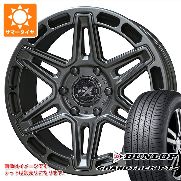 【タイヤ交換対象】トヨタ ランドクルーザー300用 サマータイヤ ダンロップ グラントレック PT5 265/65R18 114V PPX MK6 8.0-18 タイヤホイール4本セット