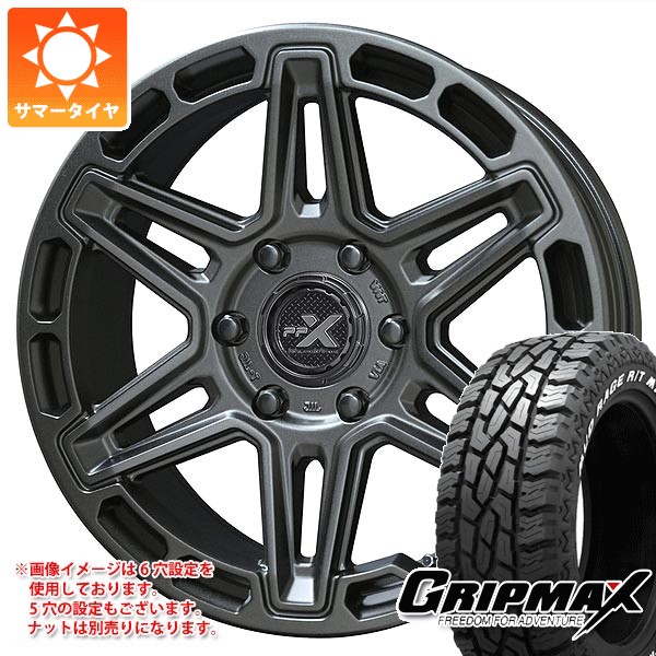【タイヤ交換対象】ニッサン T31エクストレイル用 サマータイヤ グリップマックス マッドレイジ R/T MAX LT215/70R16 100/97R ホワイトレター PPX MK6 7.0-16 タイヤホイール4本セット