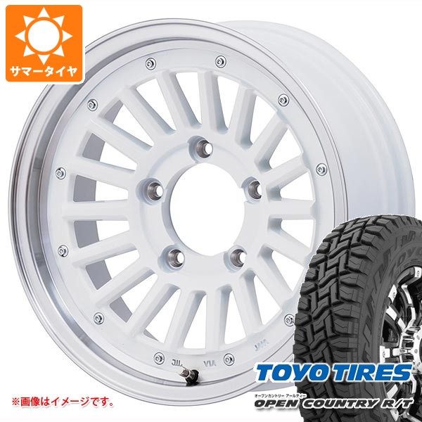 スズキ ジムニーシエラ JB74W用 サマータイヤ トーヨー オープンカントリー R/T 235/70R16 106Q ホワイトレター マウンテンフック 6.0-16 タイヤホイール4本セット|タイヤマックス