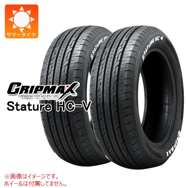 2本 サマータイヤ 225/50R18C 107/105T グリップマックス スタチャー HC-V ホワイトレター GRIP MAX STATURE HC-V 【バン/トラック用】|タイヤマックス