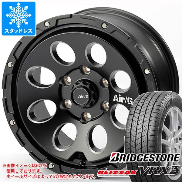 【タイヤ交換対象】スタッドレスタイヤ ブリヂストン ブリザック VRX3 215/70R16 100Q ＆ エアージー マッシヴ 7.0-16 タイヤホイール4本セット215/70-16 BRIDGESTONE BLIZZAK VRX3